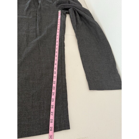 Michael Kors Wool Blend High Rise Pleated Wide Leg Pants Gray Size 10 Belt Loops - Picture 7 of 10